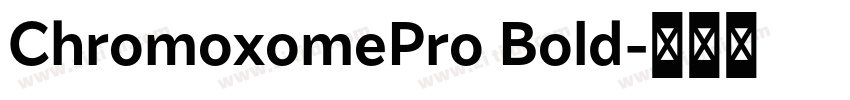 ChromoxomePro Bold字体转换